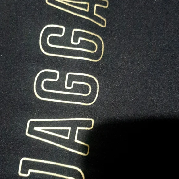 JAGGED navy silver writing work out Sports Gym Training Shorts -Size M like new - Picture 4 of 4